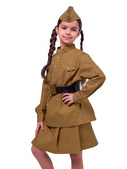 Купить Военная форма детская для девочек, Военная форма АРТЭ Театральная галерея AG-CHG для девочек р.146-152, АРТЭ Театральная Галерея,