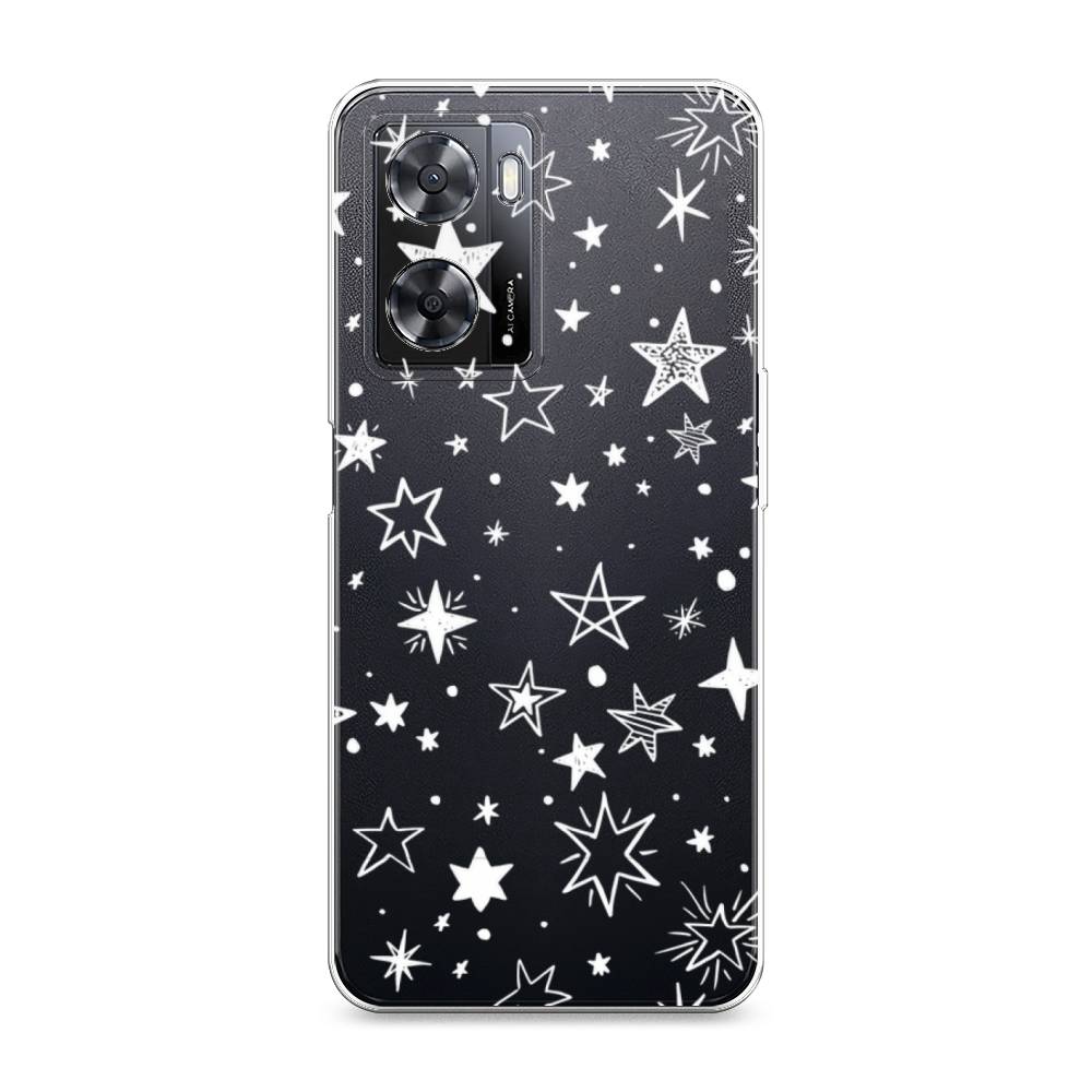 

Чехол Awog на Oppo A57s "Звездочки графика белая", Прозрачный;белый, 2511850-7