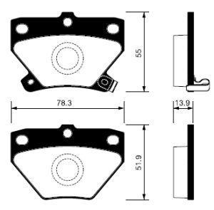 

Тормозные колодки Sangsin brake дисковые SP2044