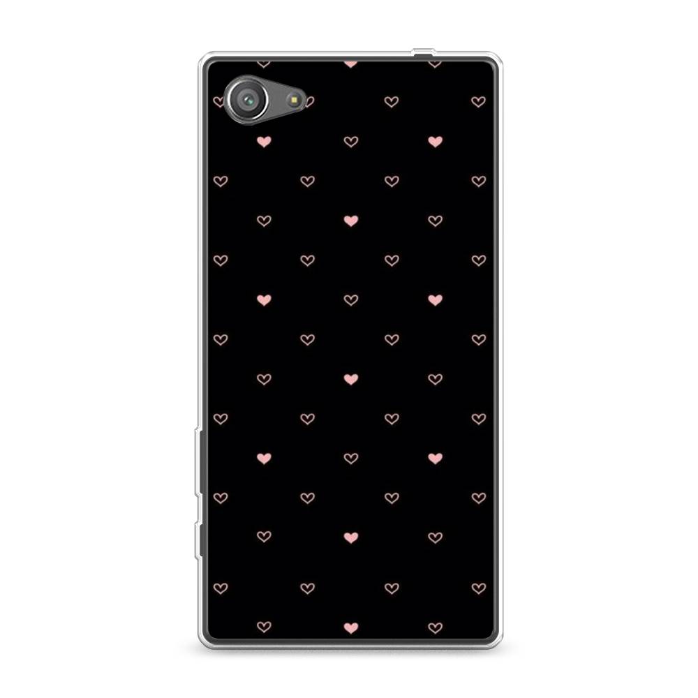 

Чехол Awog на Sony Xperia Z5 compact "Черный фон и сердечки", Разноцветный, 52250-3