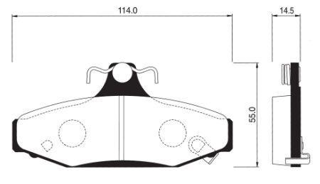 

Тормозные колодки Sangsin brake дисковые SP1066