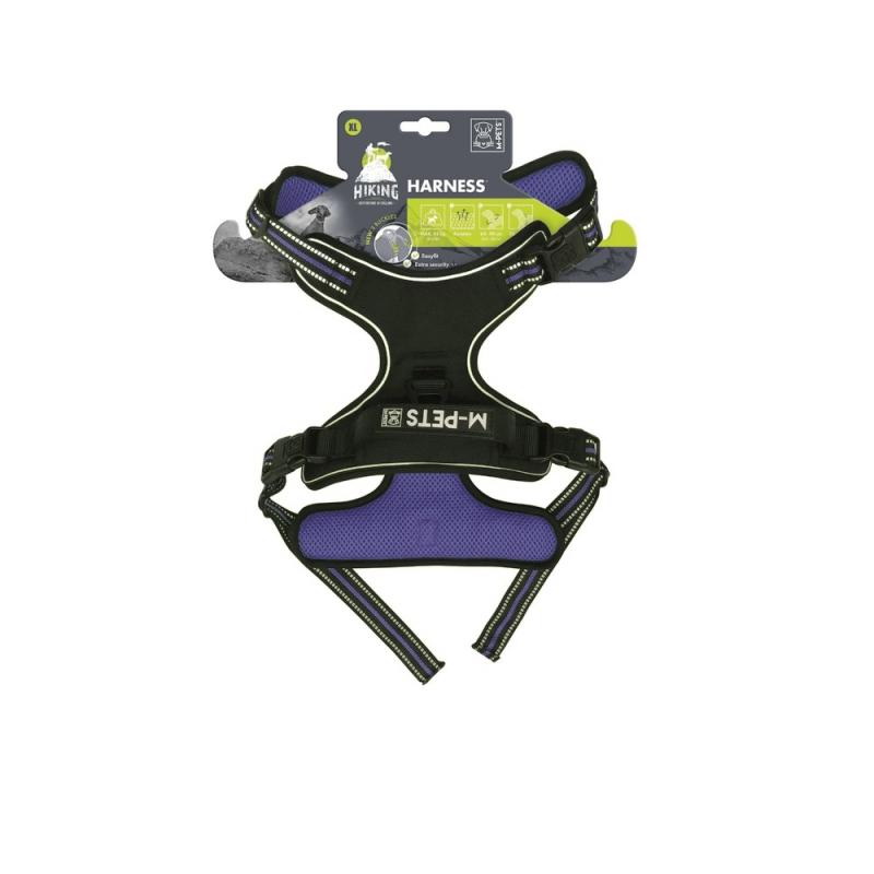 

Шлейка Hiking XL 64-90 см 50-110 см 25 мм синий электрик MPets 10825299