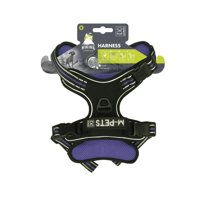 

Шлейка Hiking M 35-60 см 40-75 см 25 мм синий электрик MPets 10825099
