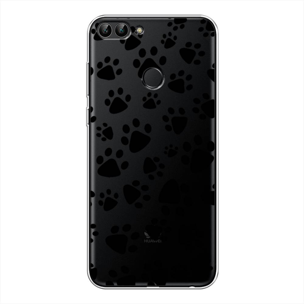 

Чехол Awog на Huawei Y9 2018 "Лапки черные", Черный, 64950-2