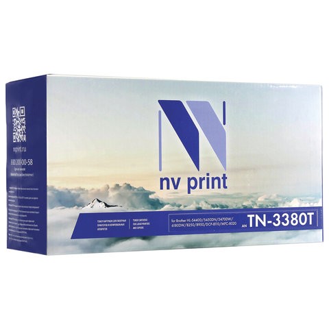 фото Картридж для лазерного принтера nv print nv-tn3380, черный, совместимый