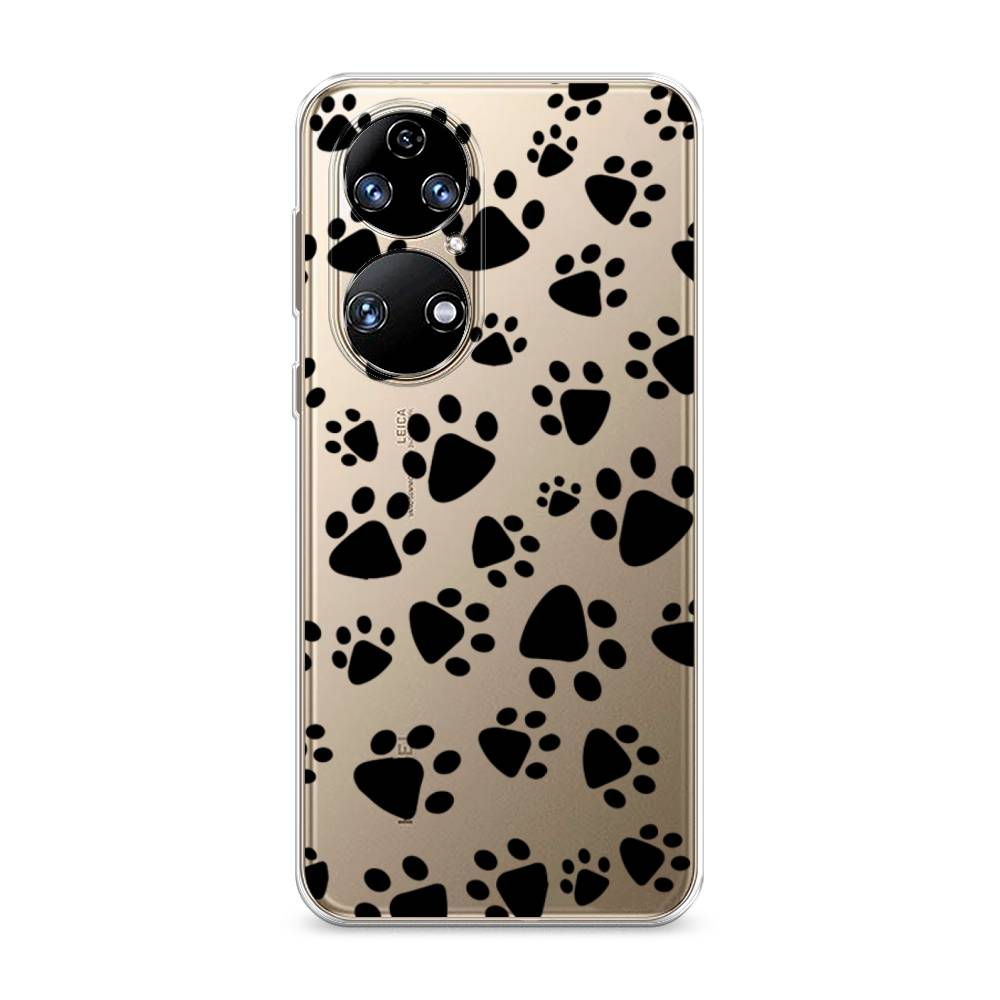 

Чехол Awog на Huawei P50 "Лапки черные", Черный, 6104950-2