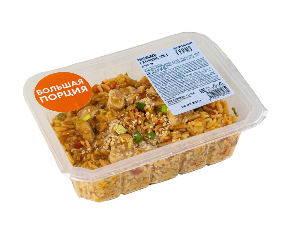 

Тепаньяки ВкусВилл с курицей 500 г