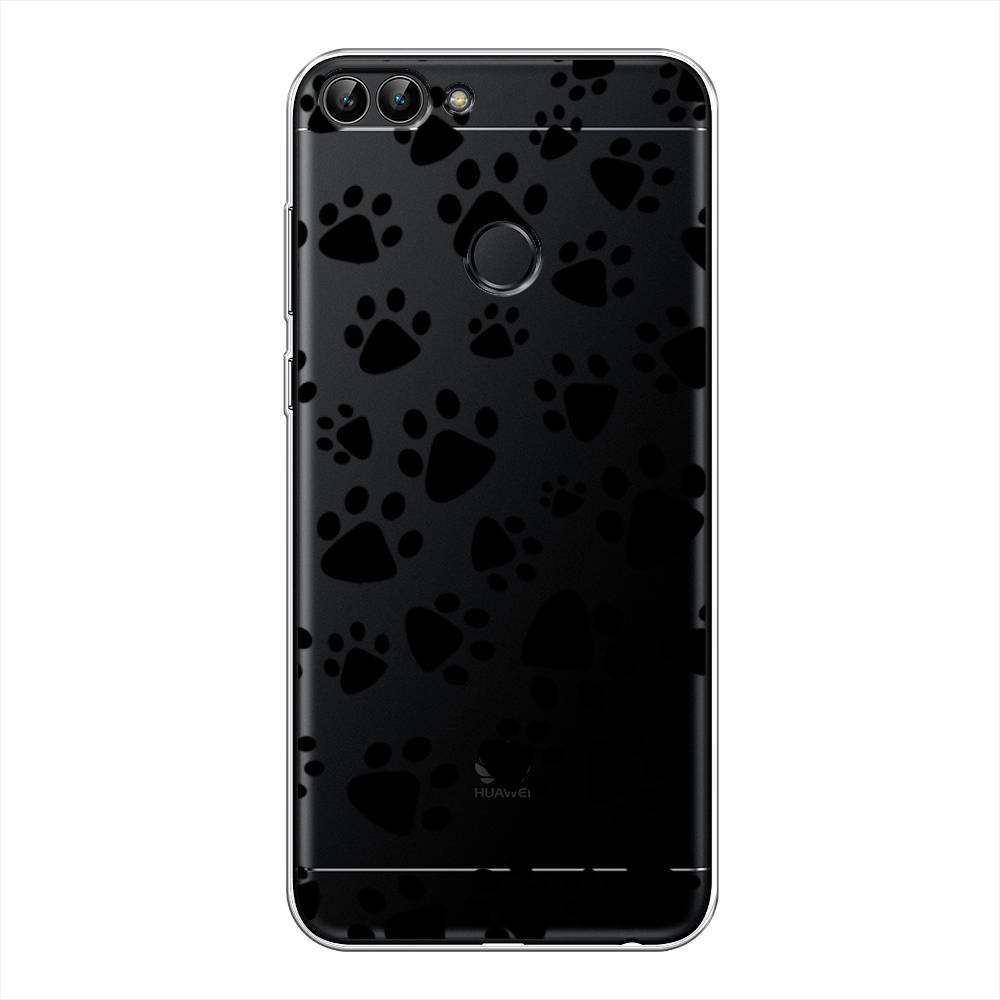 

Чехол Awog на Huawei P Smart "Лапки черные", Черный, 64050-2