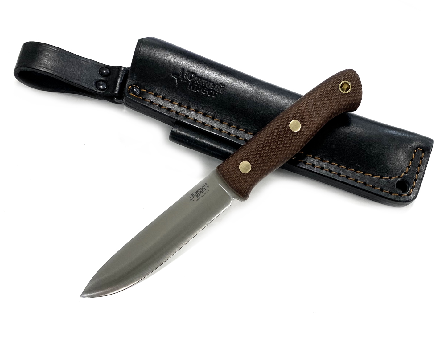 Нож Южный Крест Бушкрафт, VG-10, микарта койот , 218,1050 конв,