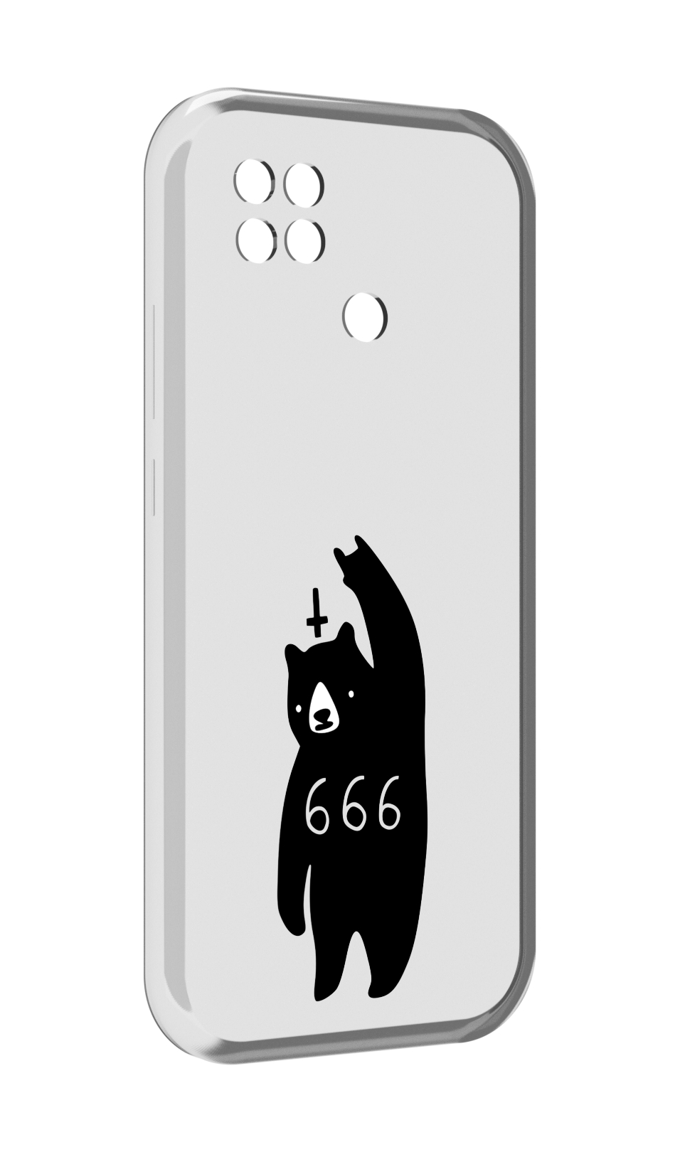 

Чехол MyPads медведь 666 для Xiaomi Poco C40, Прозрачный, Tocco