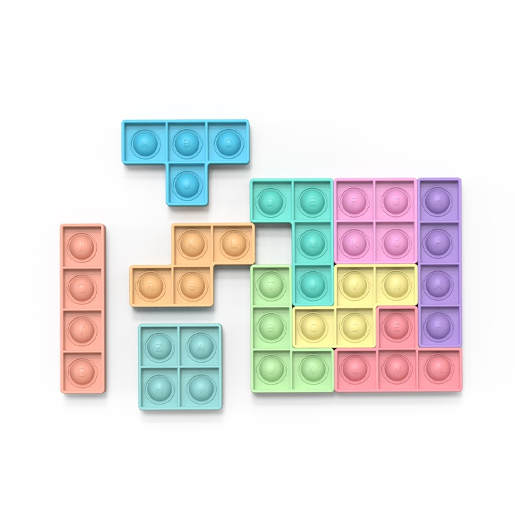 

Игрушка-антистресс Pop it вечная пупырка iLEDea пазл Тетрис, Pop it