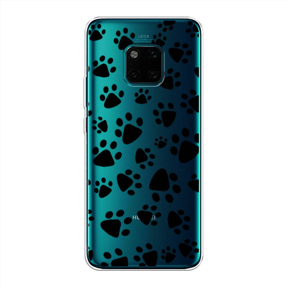 

Чехол Awog на Huawei Mate 20 Pro "Лапки черные", Черный, 67050-2
