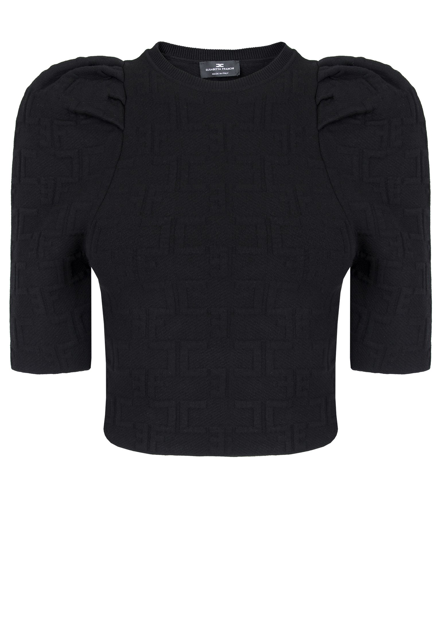 

Джемпер женский Elisabetta Franchi 121540 черный 40 IT, 121540