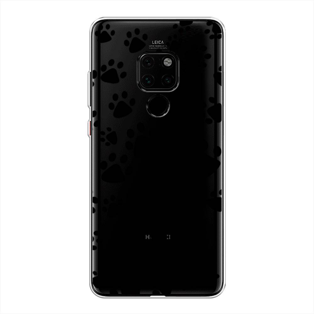 

Чехол Awog на Huawei Mate 20 "Лапки черные", Черный, 66850-2
