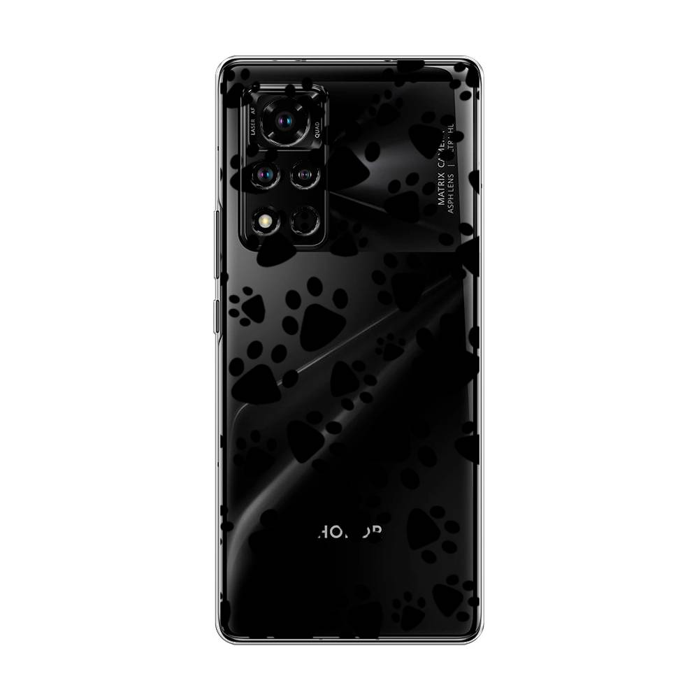 

Чехол Awog "Лапки черные" для Honor V40