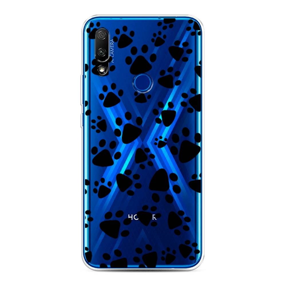 

Чехол Awog на Honor 9X "Лапки черные", Черный, 69950-2