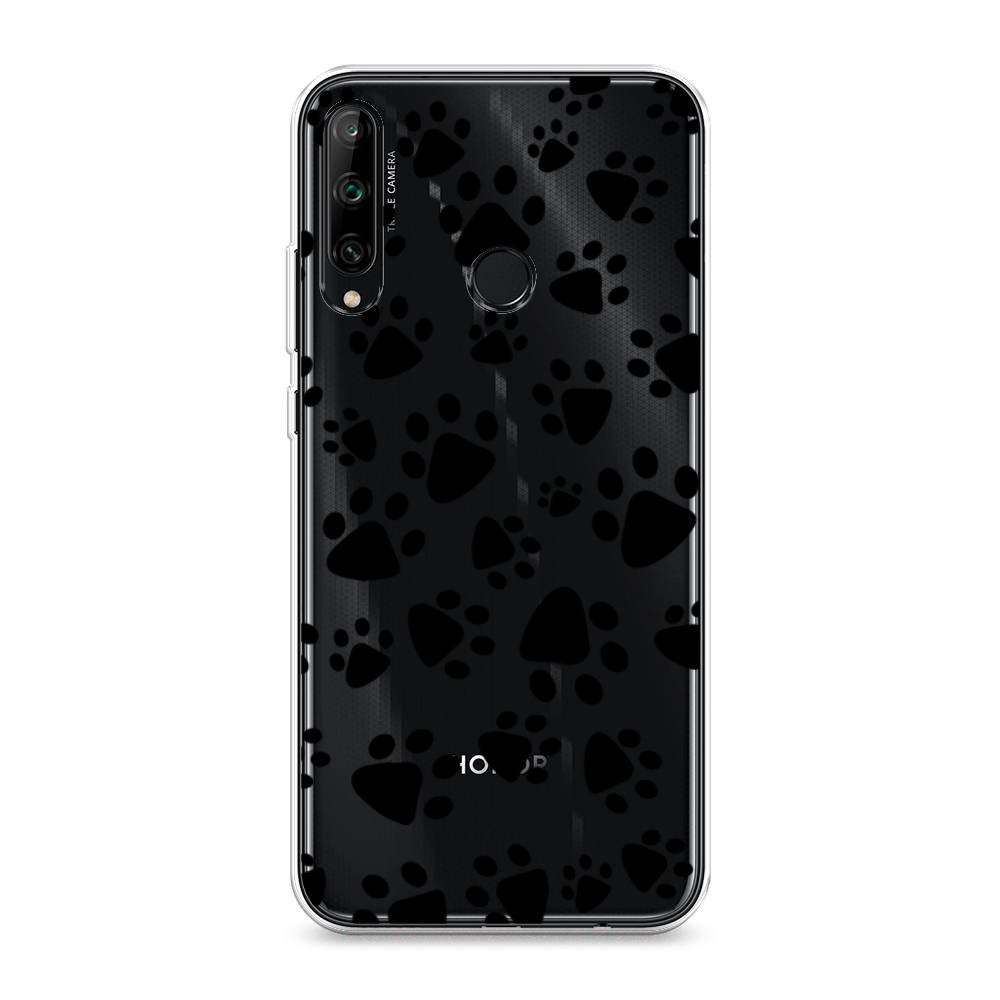 

Чехол Awog на Honor 9C "Лапки черные", Черный, 612550-2