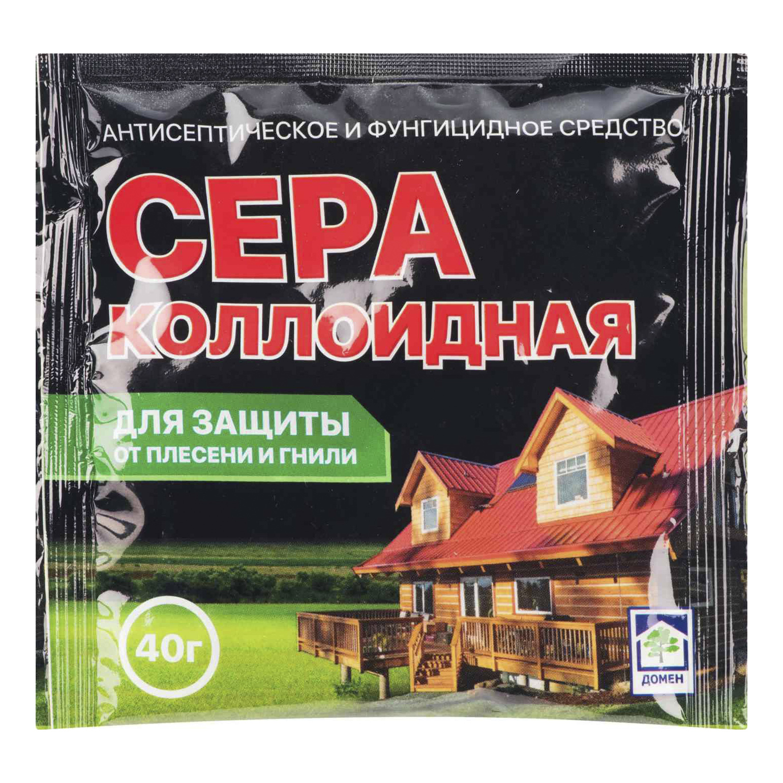 

Лечебное средство Домен сера коллоидная 40 г, Прозрачный