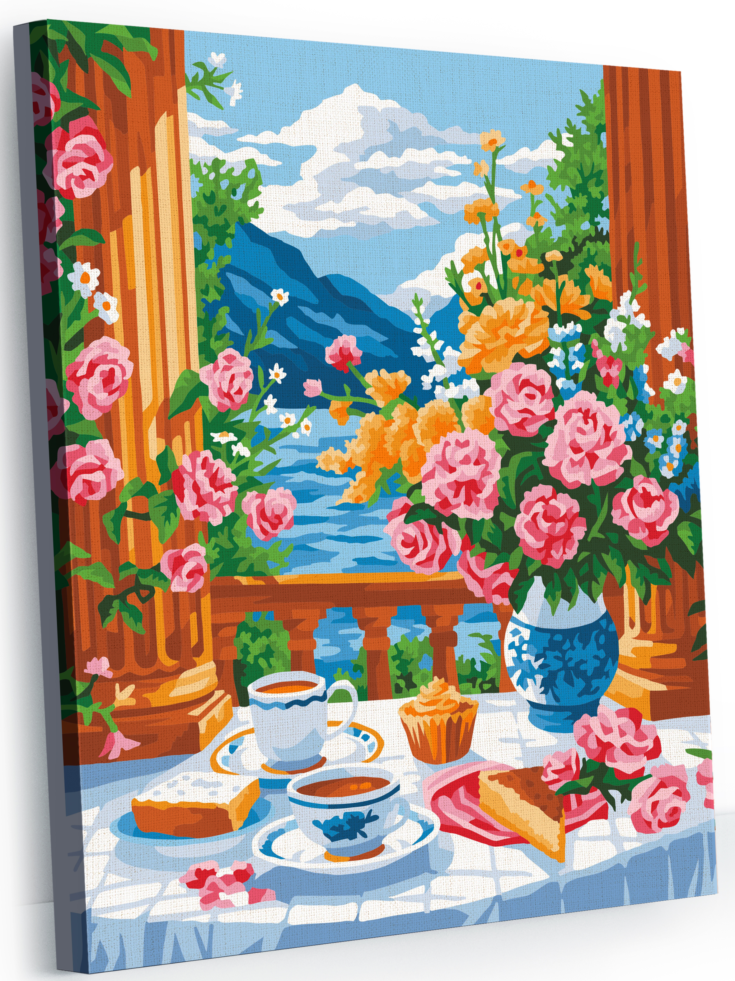 Картина по номерам Glama Чаепитие GLA121 на холсте 40x50 см