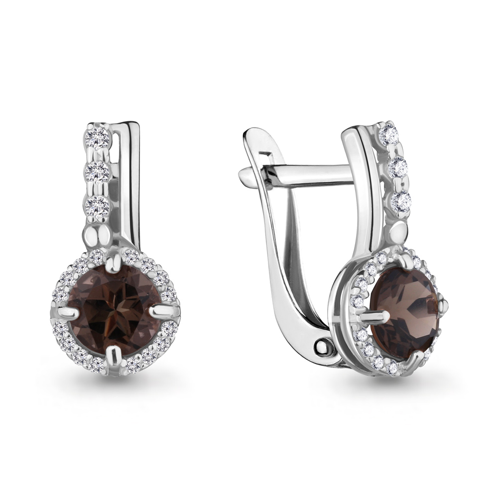 

Серьги из серебра с кварцем Aquamarine 4469701А_925_р, 4469701А_925_р