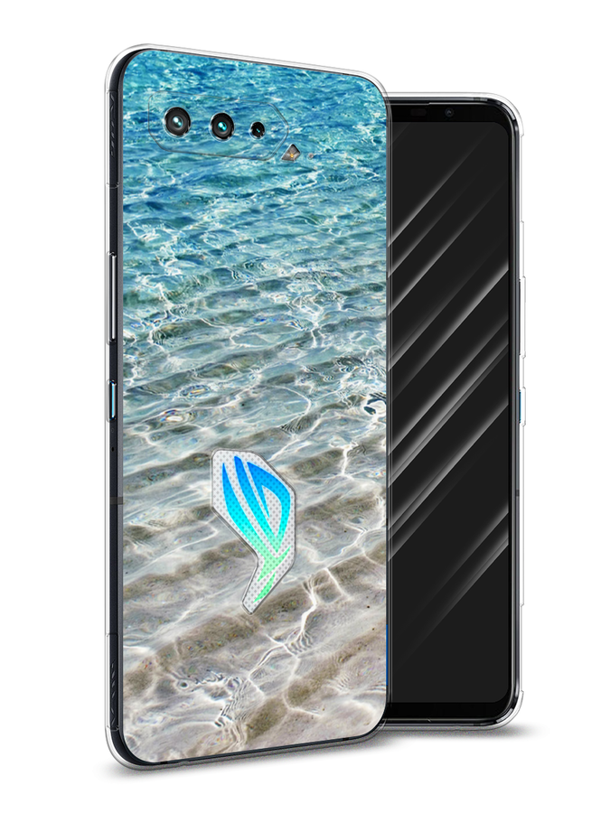 

Чехол Awog на Asus ROG Phone 5S "Волны 10", Голубой, 44550-4