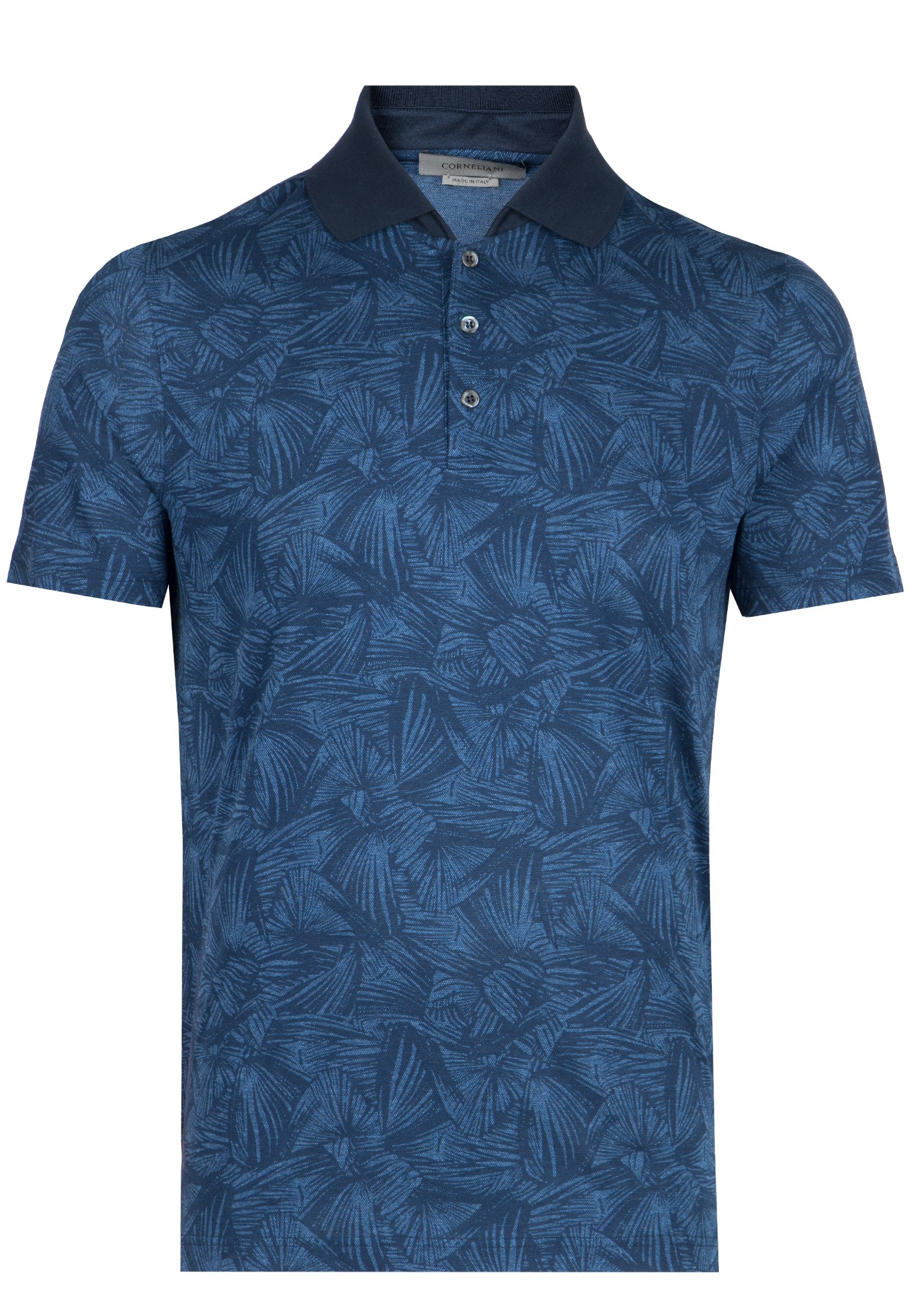 

Футболка мужская Corneliani 113879 голубая 50 IT, 113879