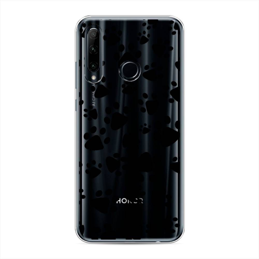 

Чехол Awog на Honor 10i "Лапки черные", Черный, 68850-2