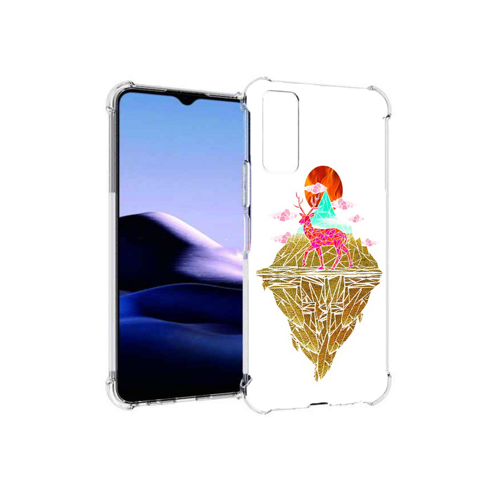

Чехол MyPads Tocco для Vivo Y20 розовый олень абстракция (PT154038.379.586), Прозрачный, Tocco