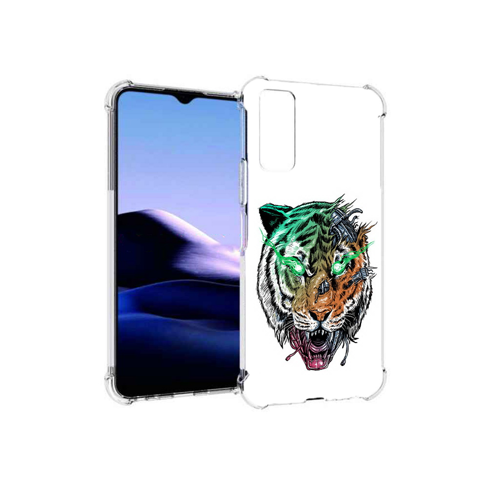 

Чехол MyPads Tocco для Vivo Y20 робо-тигр (PT154038.379.584), Прозрачный, Tocco