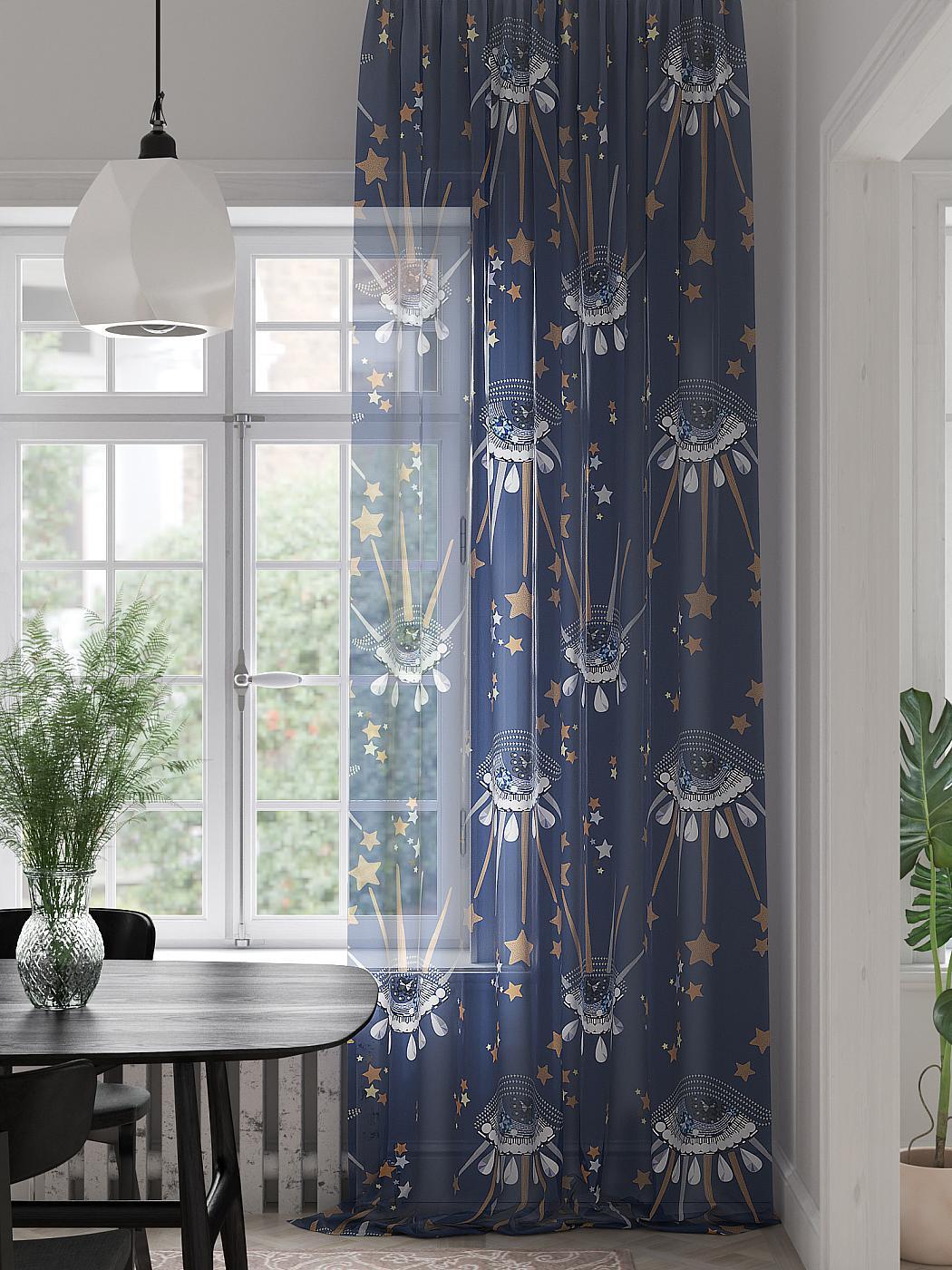 

Тюль AT HOME Колтерс (темно-синий) высота 280 см, ширина 150 см, Белый, 974259