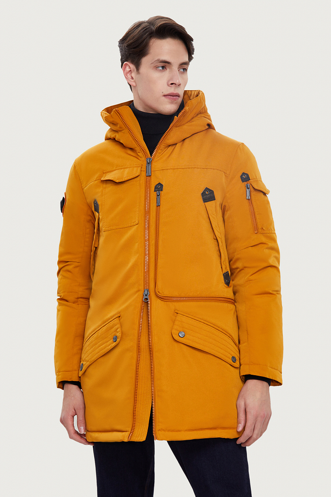 

Парка мужская Finn Flare WA20-22013F оранжевая 2XL, WA20-22013F