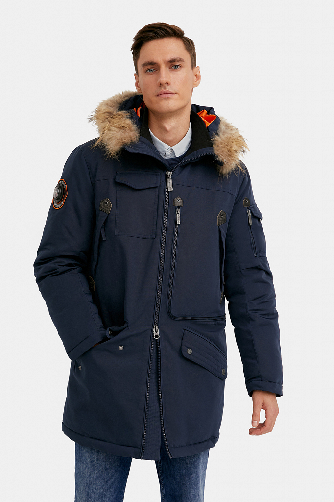 

Куртка мужская Finn Flare WA20-22013 синяя S, WA20-22013
