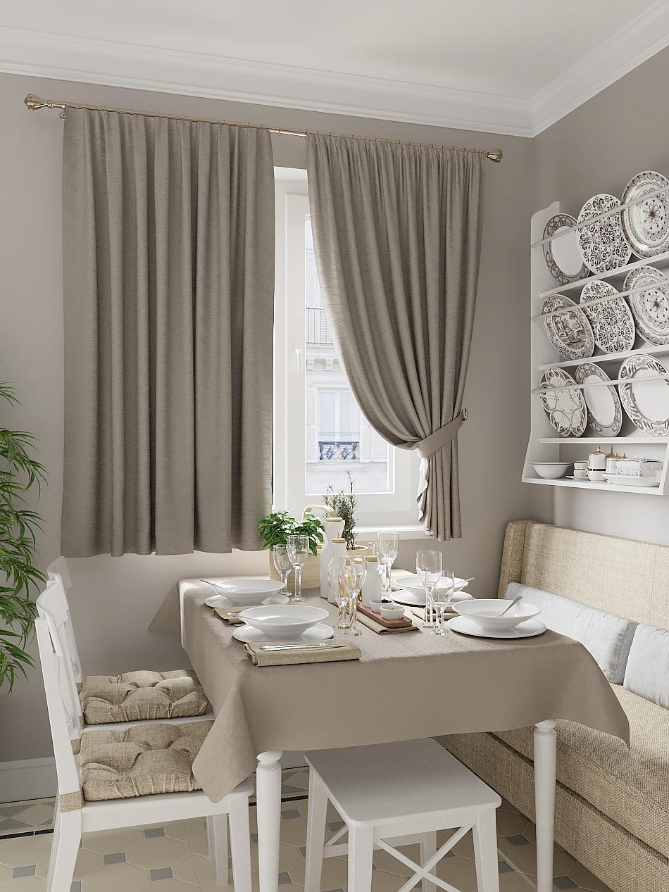 

Комплекты штор AT HOME Капионика высота 180 см, ширина 150 см, Бежевый, 961214