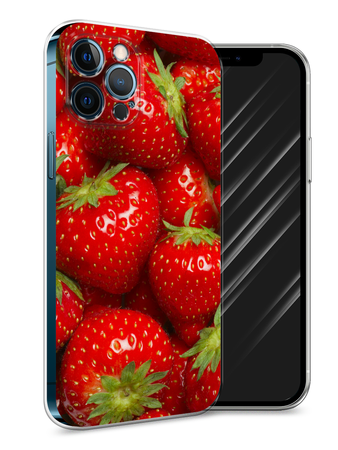 

Чехол Awog на Apple iPhone 12 Pro Max / Айфон 12 Pro Max "Клубника", Разноцветный, 12750-10