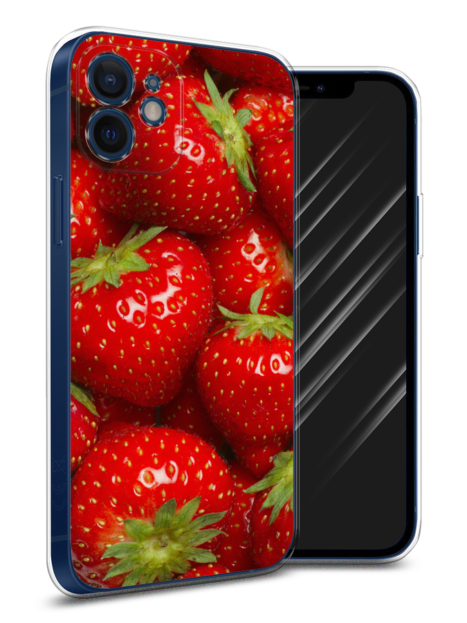 

Чехол Awog на Apple iPhone 12 mini / Айфон 12 mini "Клубника", Разноцветный, 12650-10