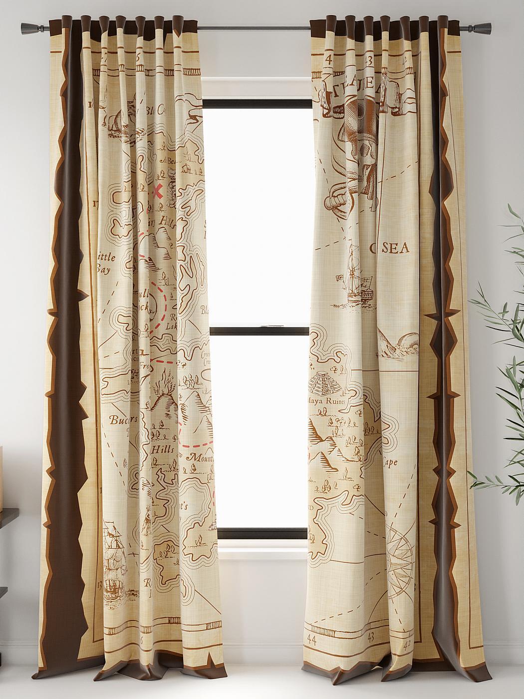

Комплекты штор AT HOME Факритенс высота 250 см, ширина 150 см, Бежевый, 948256