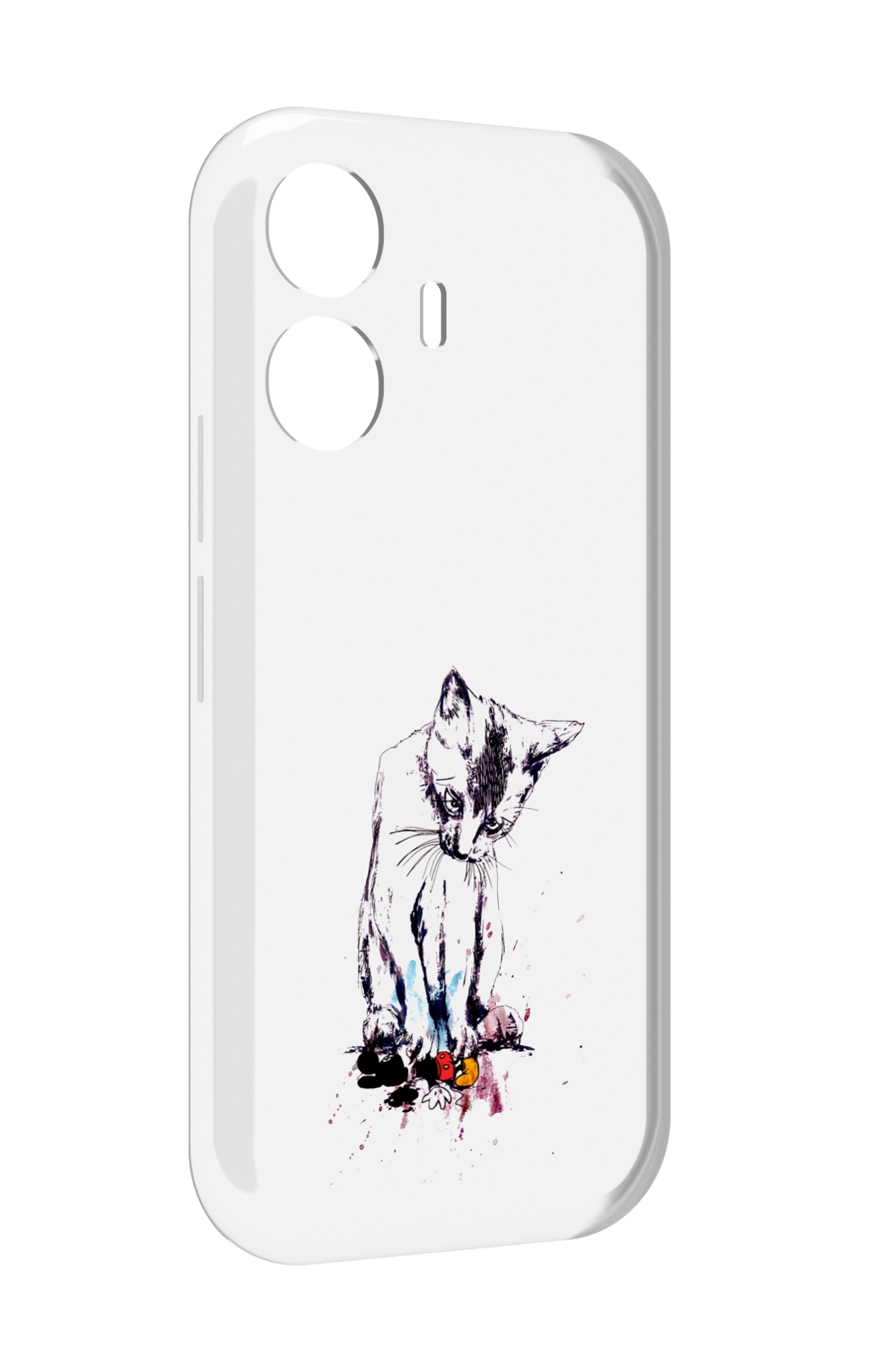 

Чехол MyPads кот и микки для Vivo Y77E / Vivo iQOO Z6 Lite, Прозрачный, Tocco