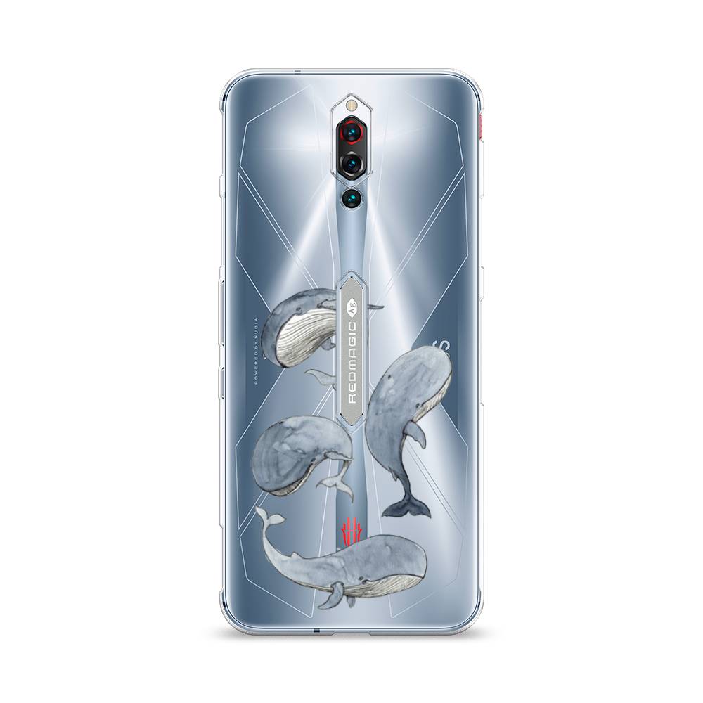 

Чехол Awog на ZTE Red Magic 5S / ЗТЕ Ред Мэджик 5S "Киты", Разноцветный, 134250-1