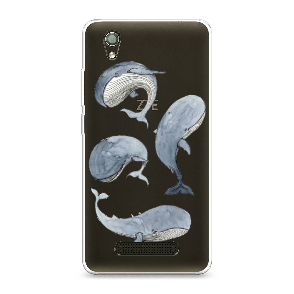 

Чехол Awog на ZTE Blade X3 / ЗТЕ Блэйд X3 "Киты", Разноцветный, 130650-1