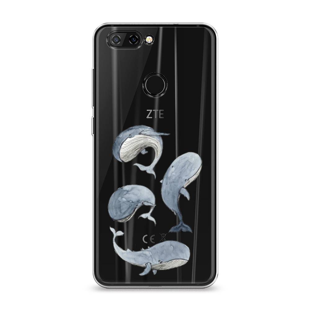 

Чехол Awog на ZTE Blade V9 / ЗТЕ Блэйд V9 "Киты", Разноцветный, 132450-1