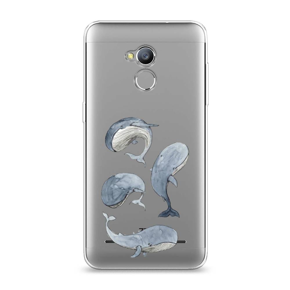 

Чехол Awog на ZTE Blade V7 Lite / ЗТЕ Блэйд V7 Lite "Киты", 130450-1