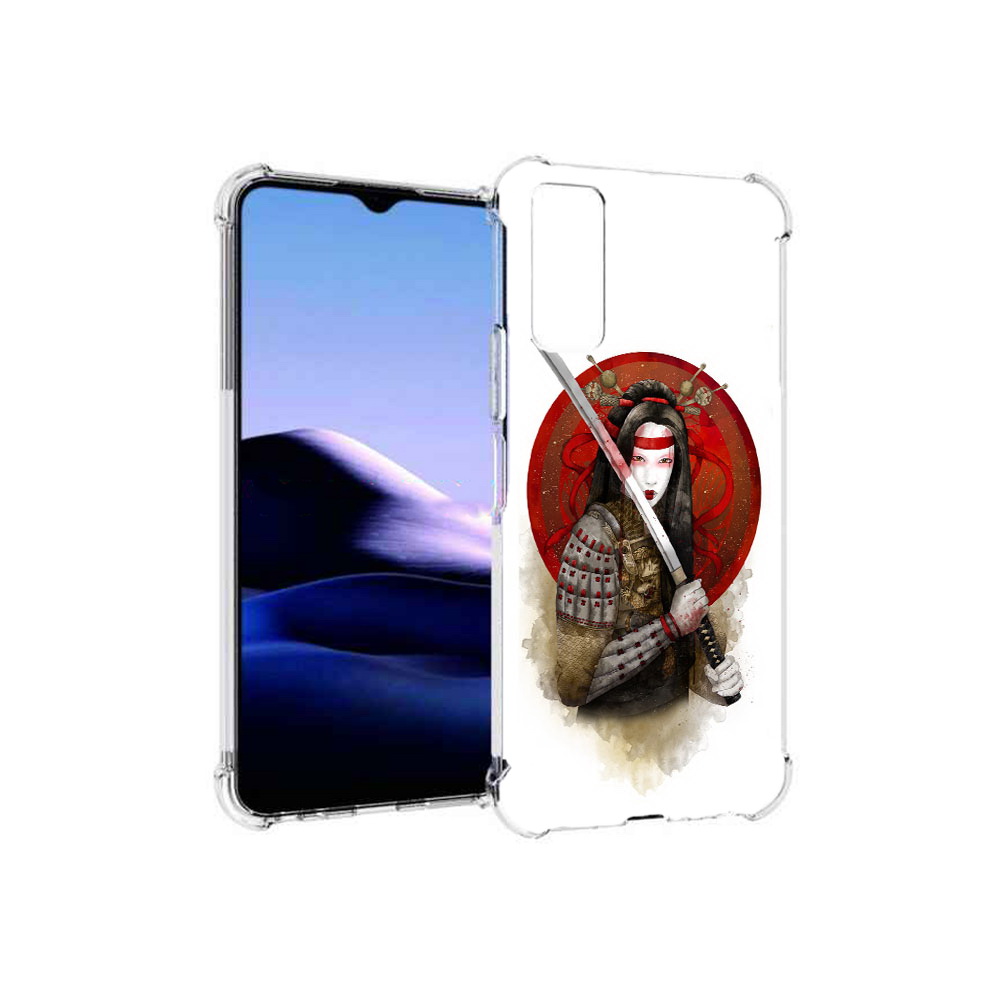 

Чехол MyPads Tocco для Vivo Y20 рисованная девушка с катаной (PT154038.379.580), Прозрачный, Tocco