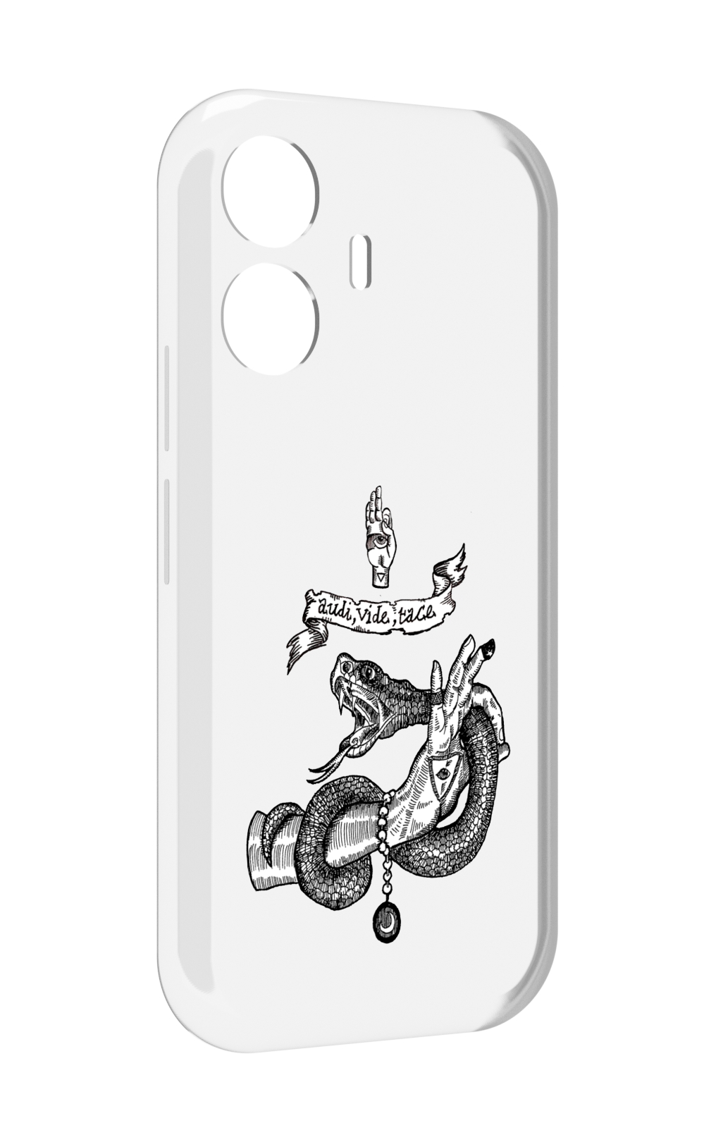

Чехол MyPads змея на руке рисунок для Vivo Y77E / Vivo iQOO Z6 Lite, Прозрачный, Tocco
