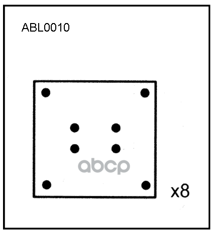 ALLIED NIPPON 'ABL0010 ТОРМОЗНЫЕ НАКЛАДКИ  1шт