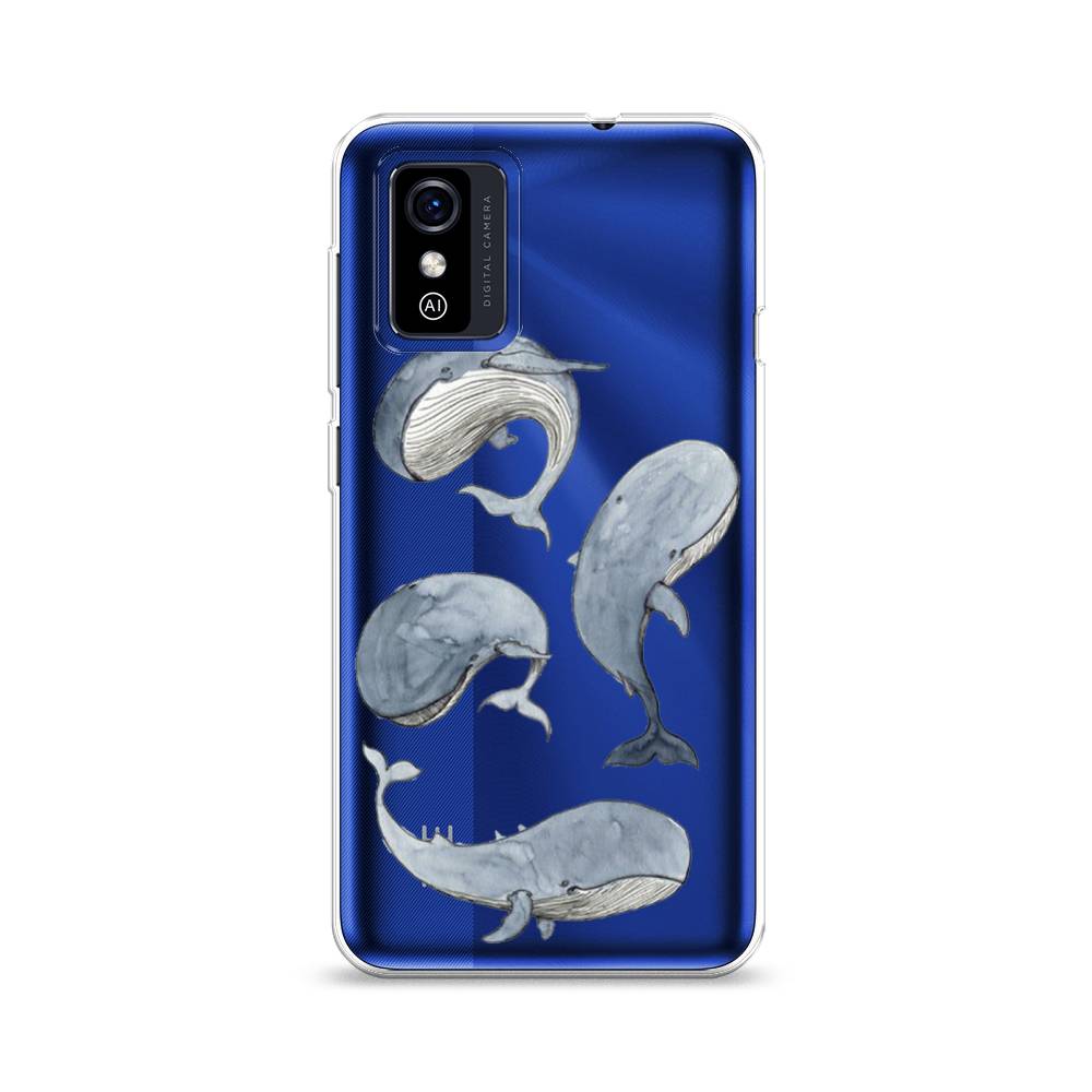 

Чехол Awog на ZTE Blade L9 / ЗТЕ Блэйд L9 "Киты", Разноцветный, 135250-1