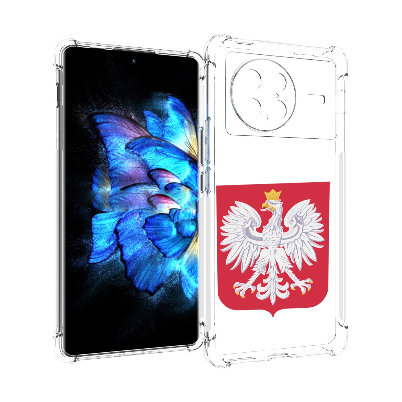 

Чехол MyPads герб-польши для Vivo X Note 5G, Прозрачный, Tocco