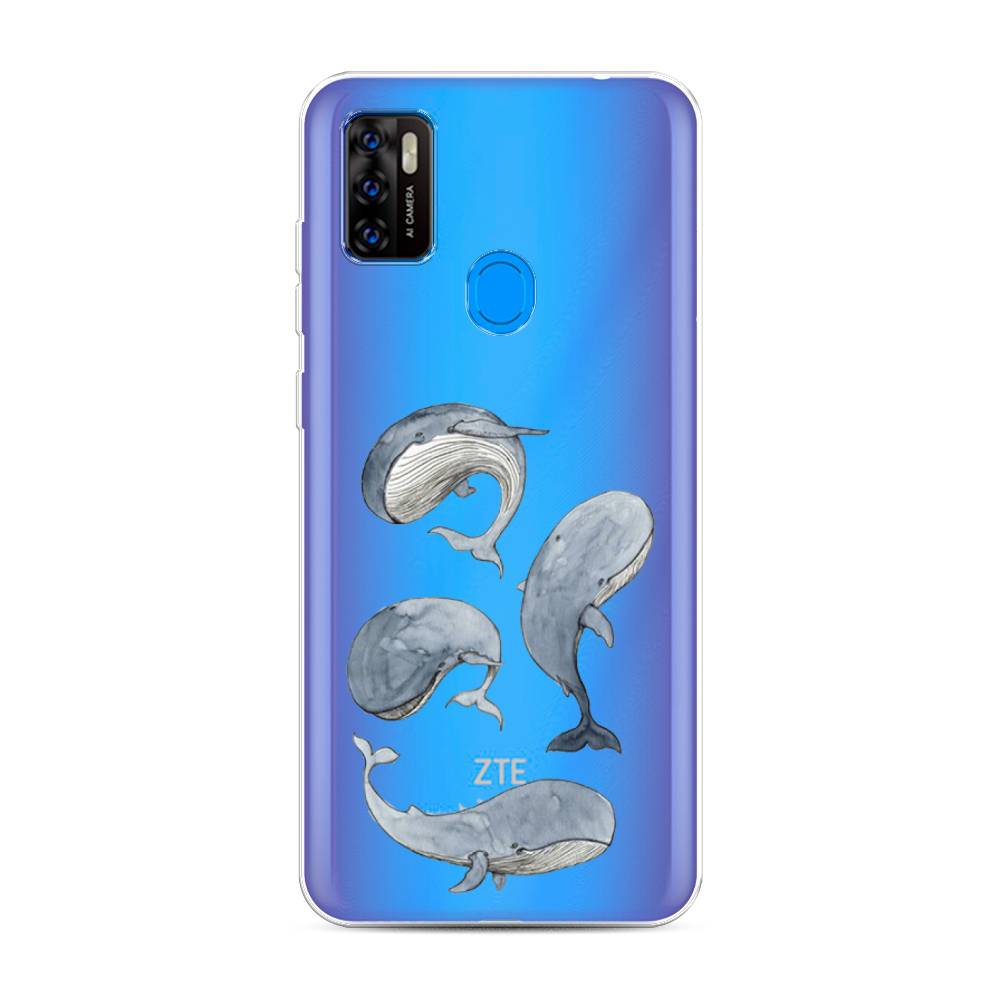 

Чехол Awog на ZTE Blade A7s 2020 / ЗТЕ Блэйд A7s 2020 "Киты", Разноцветный, 133950-1