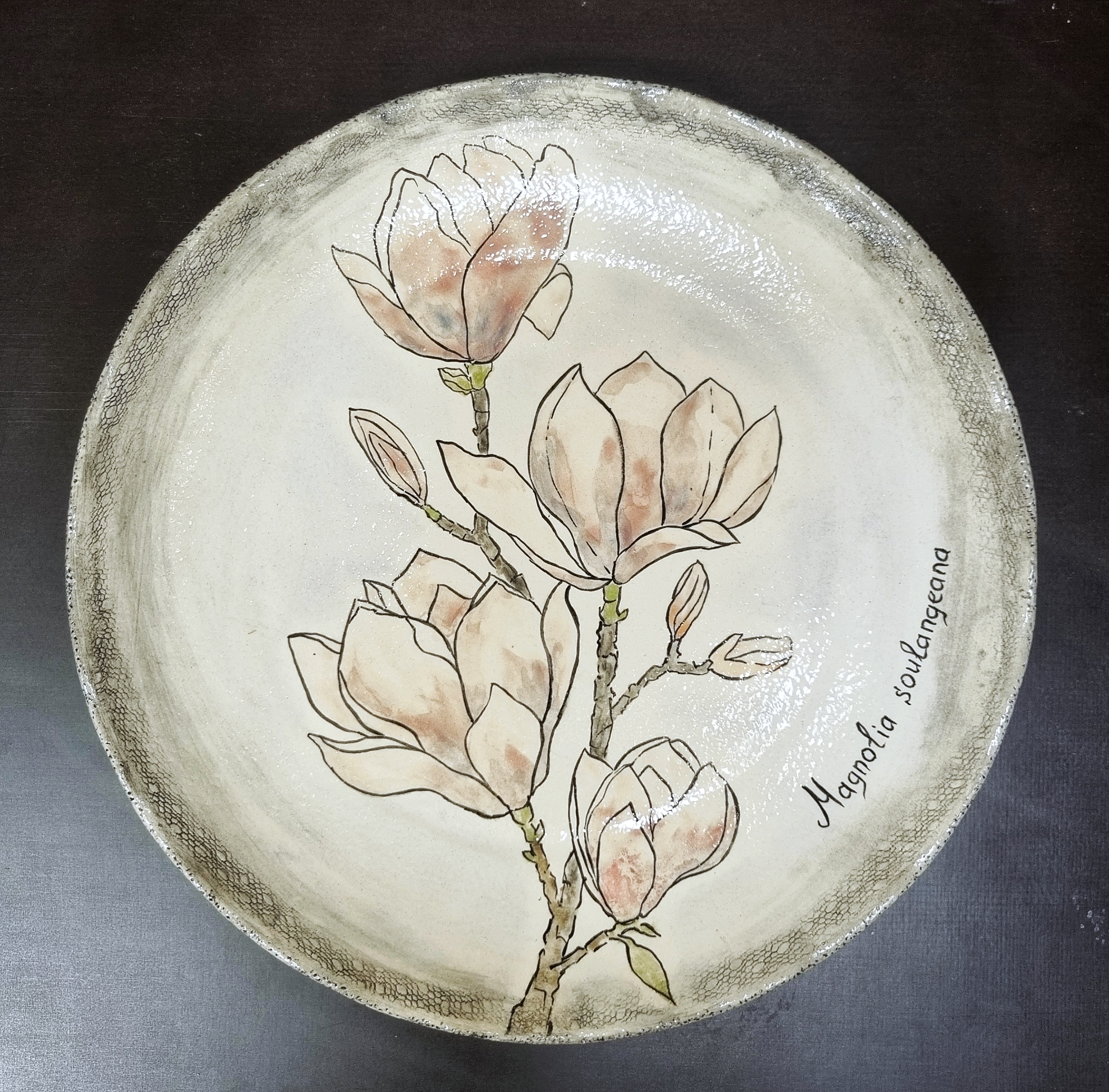 

Тарелочка ручной работы Irina Volvach Art Ceramics "Магнолия", Магнолия