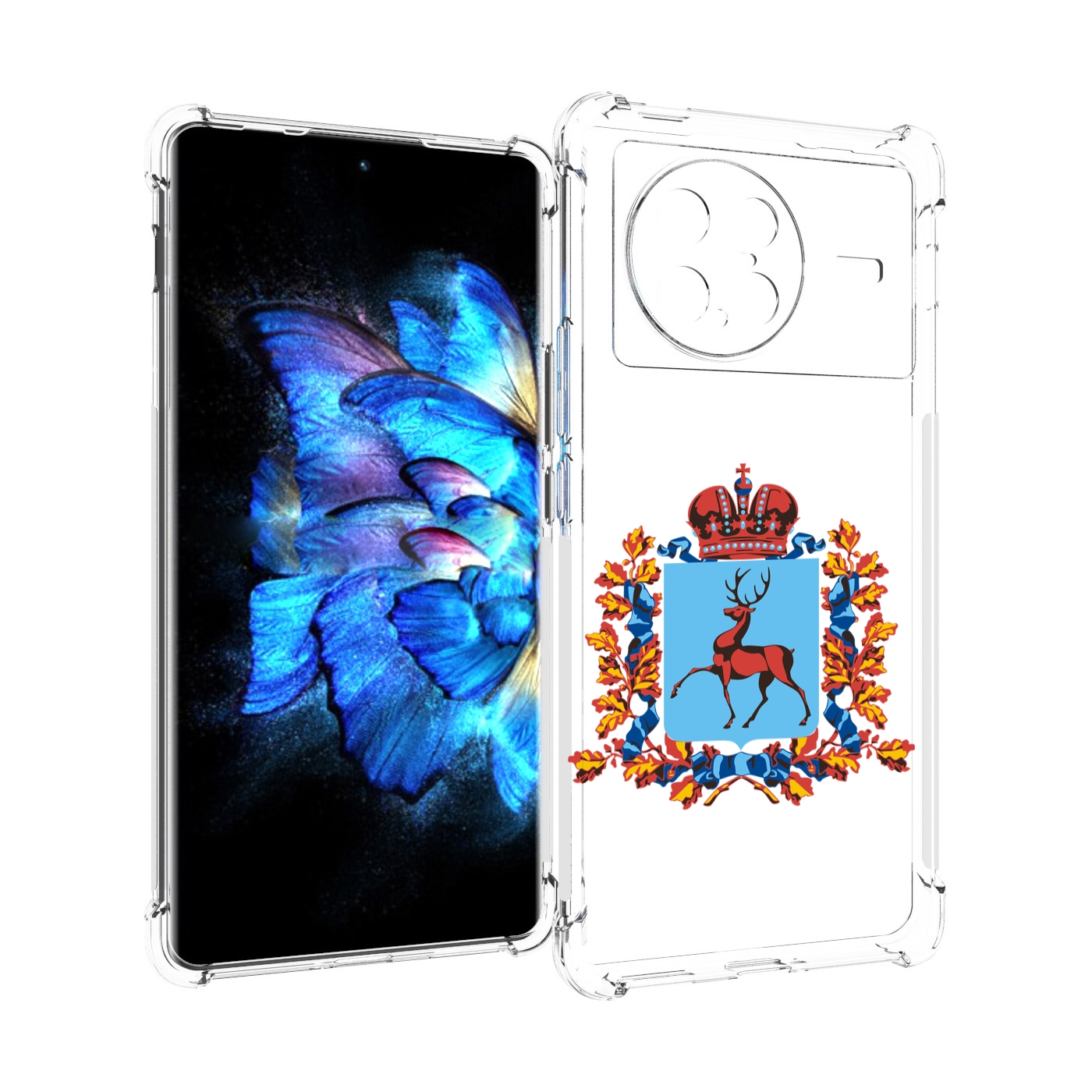 

Чехол MyPads герб-нижегородская-область для Vivo X Note 5G, Прозрачный, Tocco