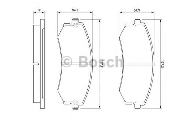 

Комплект тормозных колодок BOSCH 0986424215